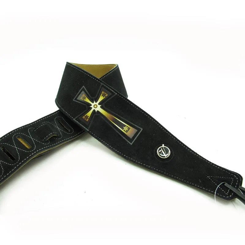 YUEKO Two Layer Leather Guitar Strap High Quality Strap For Acoustic Electric Bass Guitar Strap Guitar Accessories Guitar Part