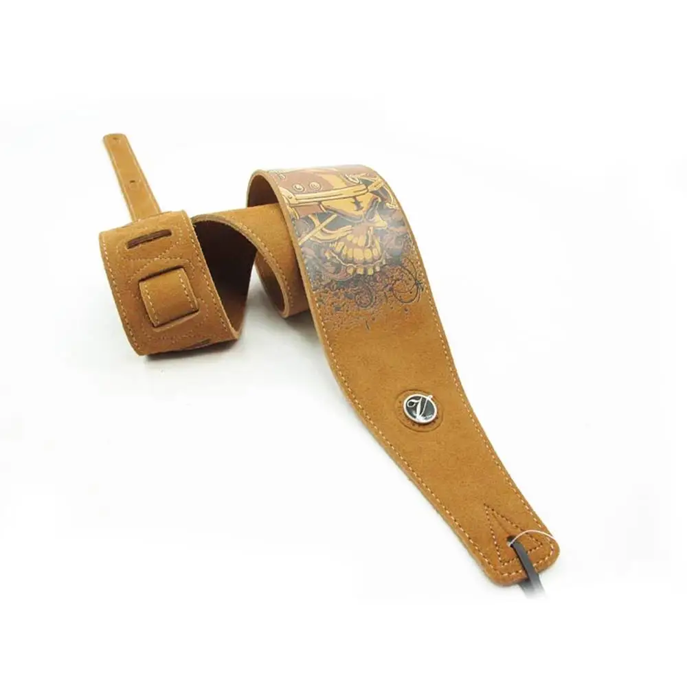 YUEKO Two Layer Leather Guitar Strap High Quality Strap For Acoustic Electric Bass Guitar Strap Guitar Accessories Guitar Part
