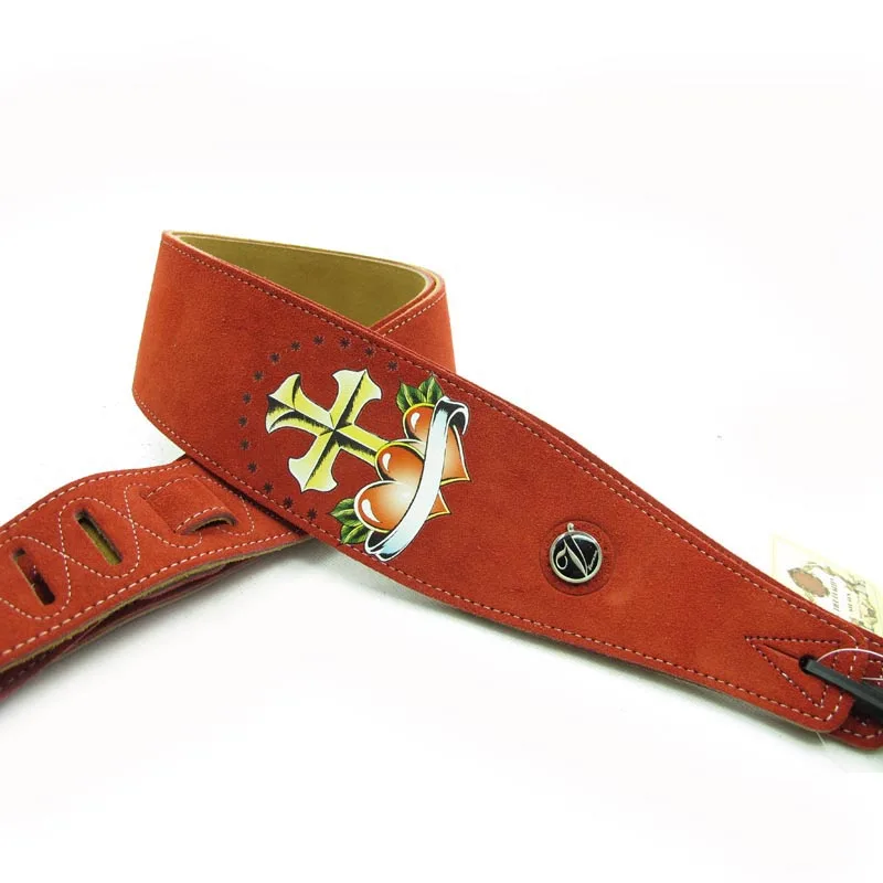 YUEKO Two Layer Leather Guitar Strap High Quality Strap For Acoustic Electric Bass Guitar Strap Guitar Accessories Guitar Part