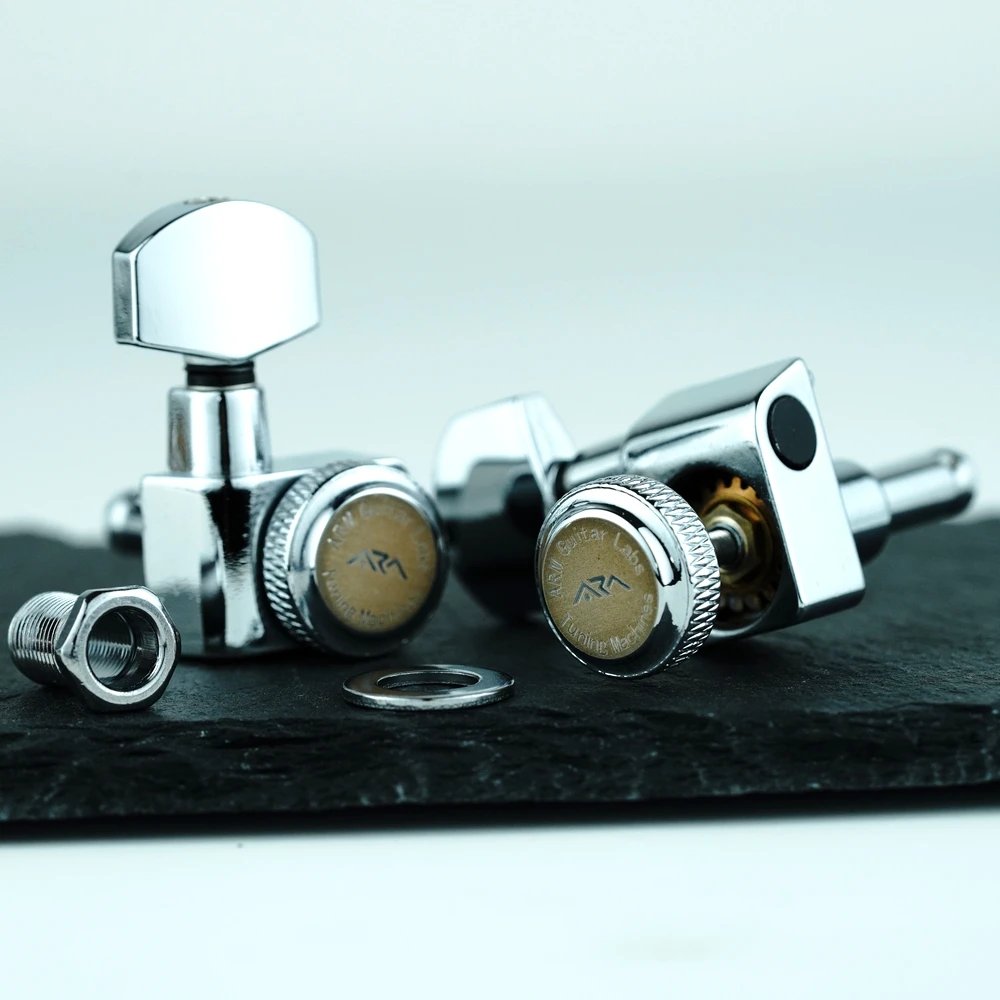 New ARM Electric Guitar Metal Lock String Tuner Winder No Screws Needed ST TL SG LP Head Chromium Black Golden New ARM Electric Guitar Metal Lock String Tuner Winder No Screws Needed ST TL SG LP Head Chromium Black Golden