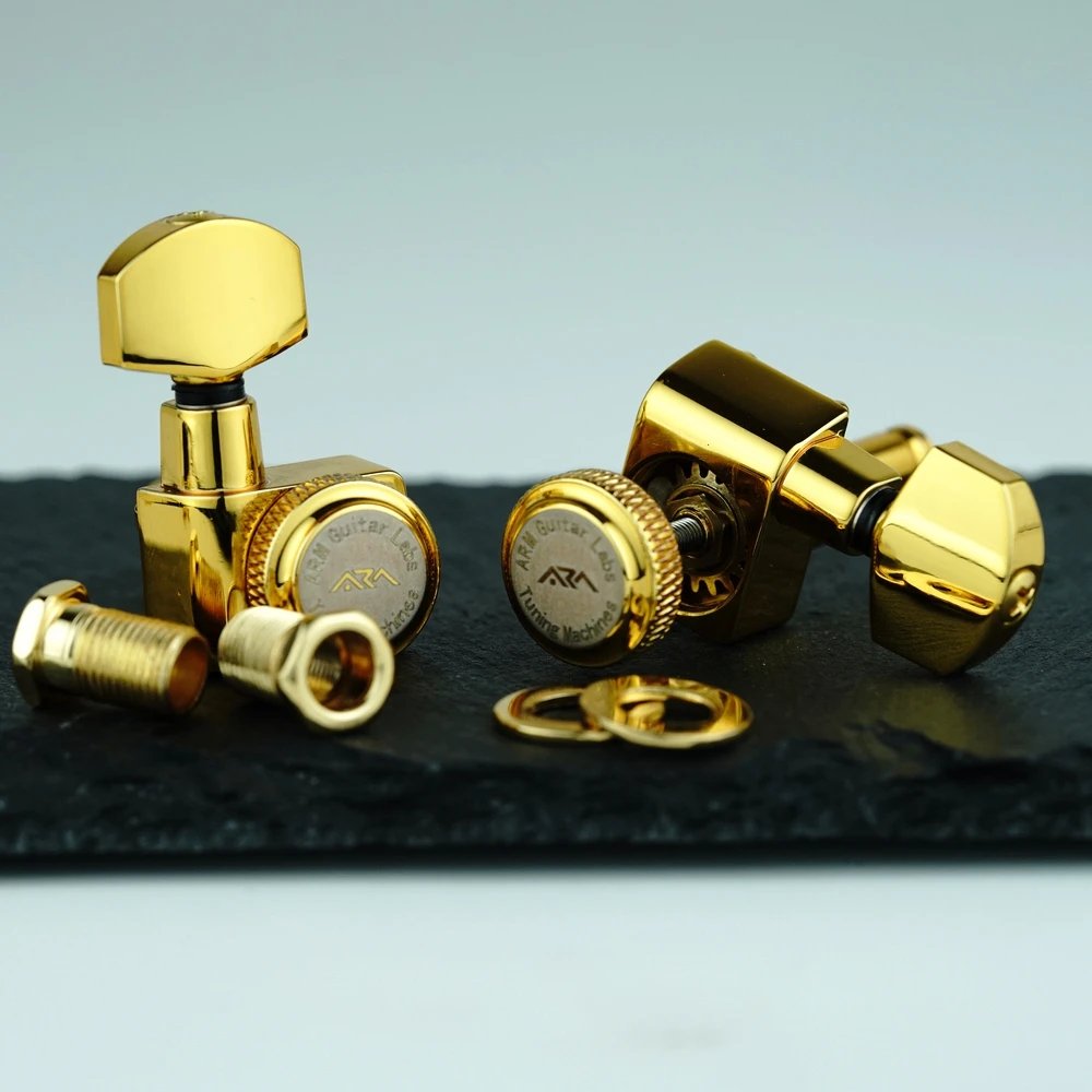 New ARM Electric Guitar Metal Lock String Tuner Winder No Screws Needed ST TL SG LP Head Chromium Black Golden New ARM Electric Guitar Metal Lock String Tuner Winder No Screws Needed ST TL SG LP Head Chromium Black Golden
