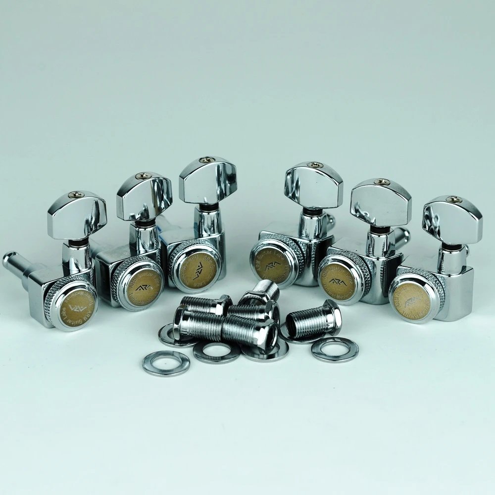 New ARM Electric Guitar Metal Lock String Tuner Winder No Screws Needed ST TL SG LP Head Chromium Black Golden New ARM Electric Guitar Metal Lock String Tuner Winder No Screws Needed ST TL SG LP Head Chromium Black Golden