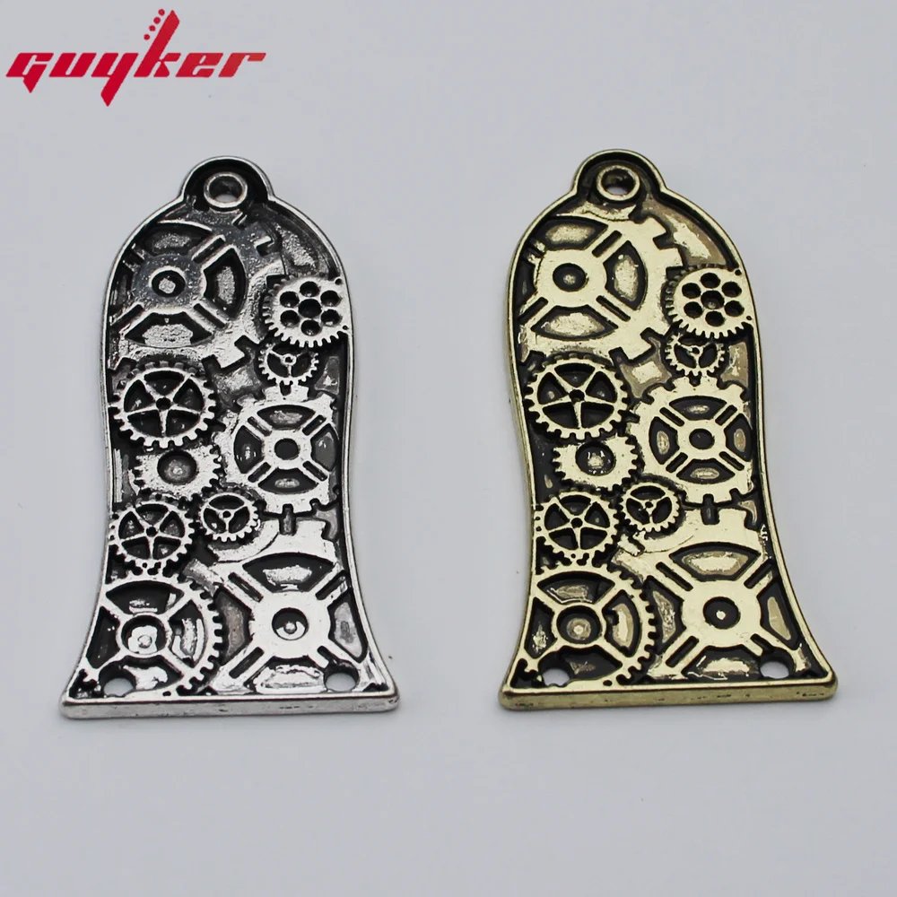 1 Pcs Guitar Head Cover 3 Holes Metal Guitar Truss Rod Cover For GIB LP Style Guitar Parts Ancient Silve/Gold 1 Pcs Guitar Head Cover 3 Holes Metal Guitar Truss Rod Cover For GIB LP Style Guitar Parts Ancient Silve/Gold