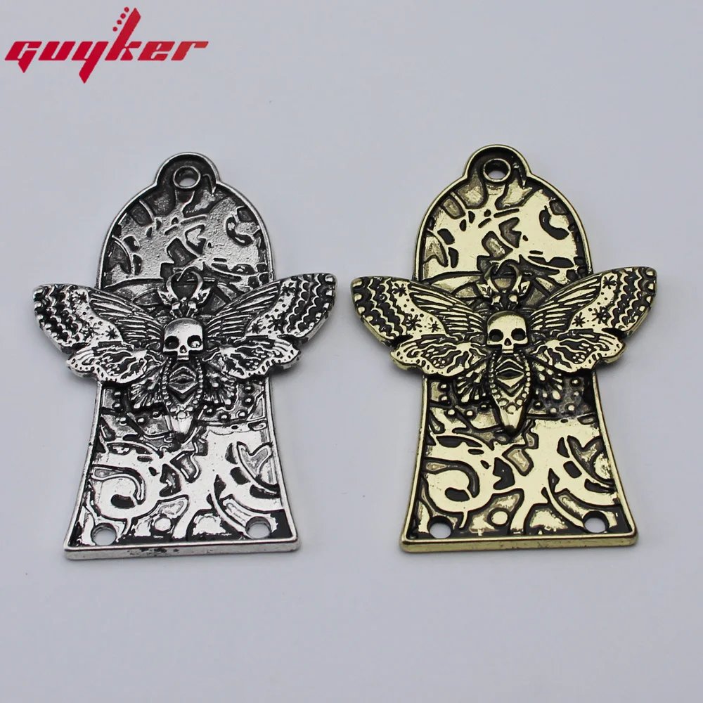 1 Pcs Guitar Head Cover 3 Holes Metal Guitar Truss Rod Cover For GIB LP Style Guitar Parts Ancient Silve/Gold 1 Pcs Guitar Head Cover 3 Holes Metal Guitar Truss Rod Cover For GIB LP Style Guitar Parts Ancient Silve/Gold