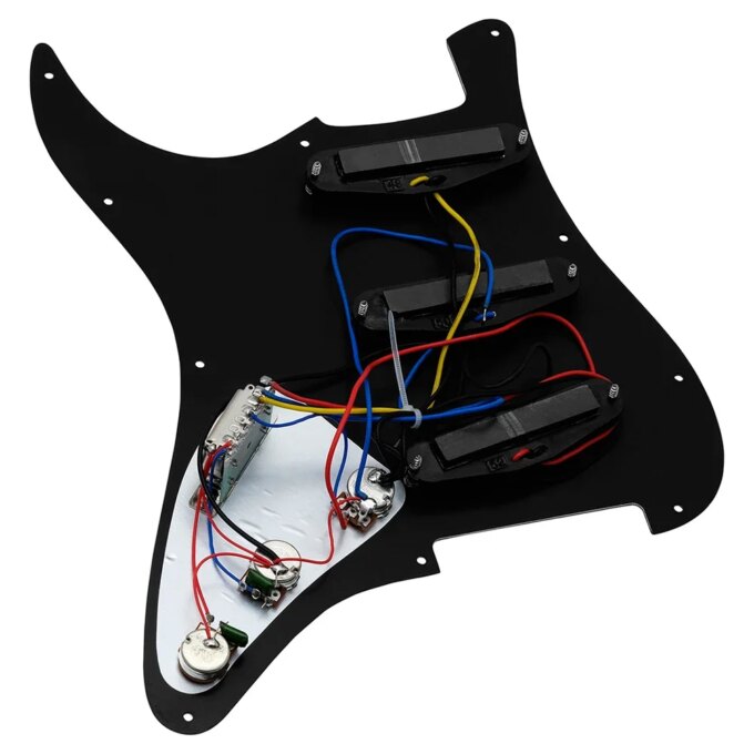 IRIN Electric Guitar Pickguard Pickups Loaded Prewired Black 11 Hole Single Coil Pickguard Pickups Parts for FD ST Style Guitar - Image 2