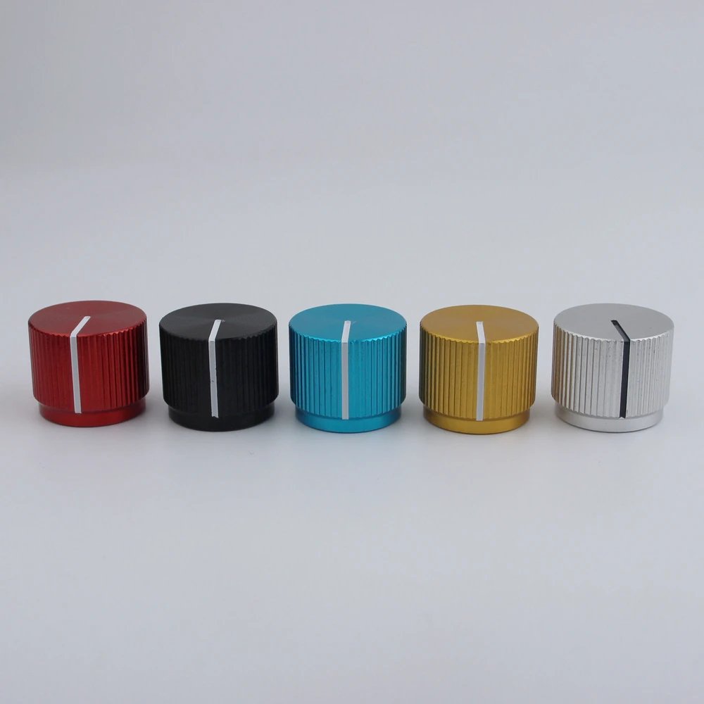 1 Piece Aluminum Flat Top Knob For Electric Bass 16MM*19MM*6.0MM