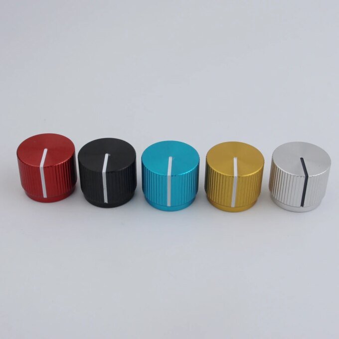 1 Piece Aluminum Flat Top Knob For Electric Bass 16MM*19MM*6.0MM