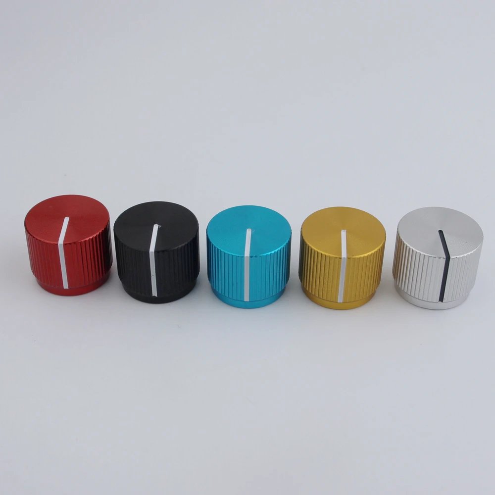 1 Piece Aluminum Flat Top Knob For Electric Bass 16MM*19MM*6.0MM