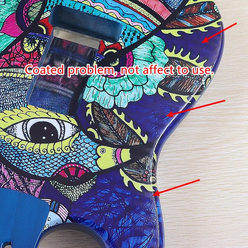 Pattern Customized Guitar Body Poplar Wood Bird Pattern Electric Guitar Parts Flaw Pattern Customized Guitar Body Poplar Wood Bird Pattern Electric Guitar Parts Flaw