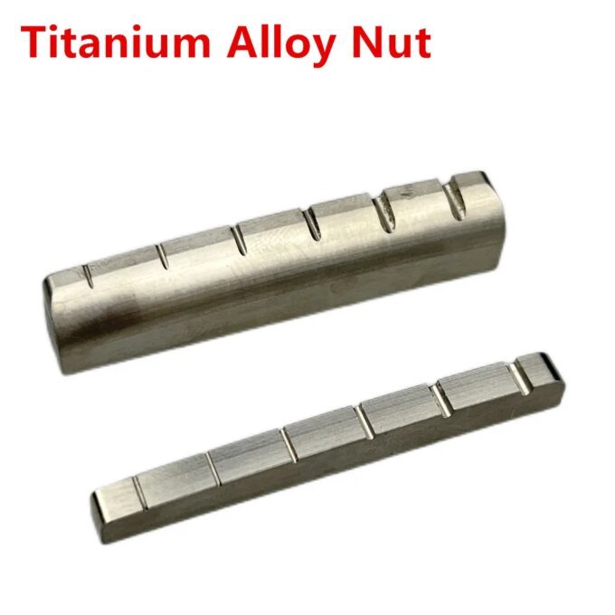 【Made in Japan】 1 Piece Electric Guitar Titanium Alloy Nut For ST TL Les Paul LP SG Style Guitar 43MM - Image 2
