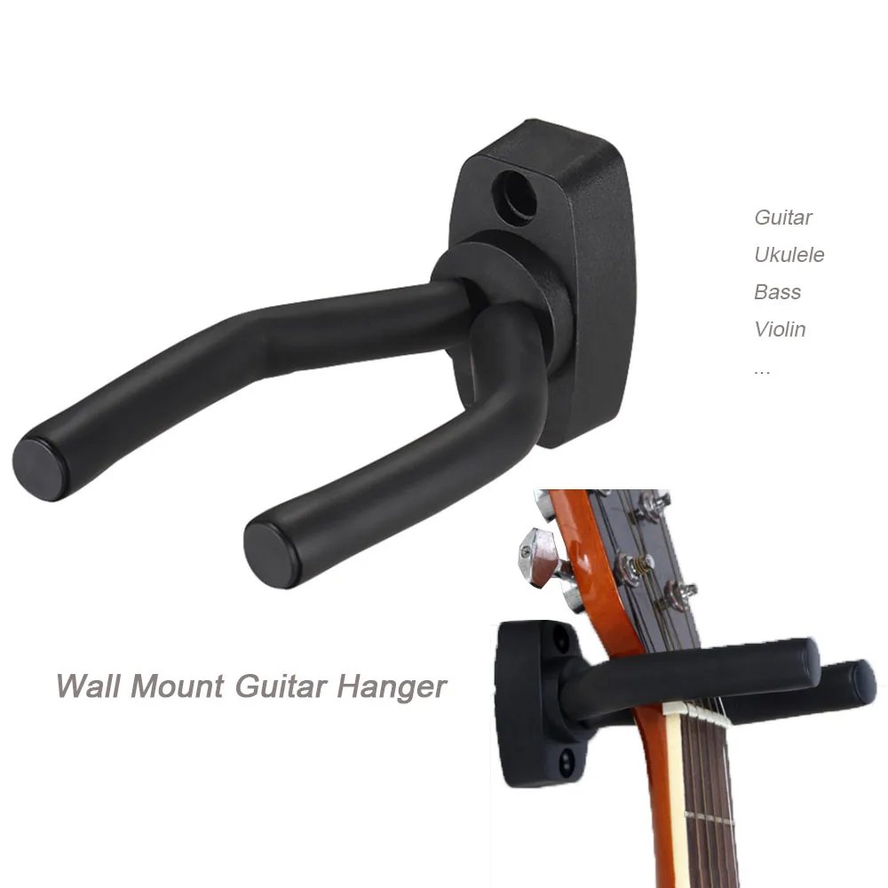Guitar Hanger with Screws Wall Mount Stand Hook Holder Rack Bracket Display Bass Ukulele Guitar Accessories