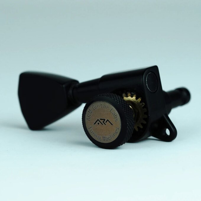 ARM Electric Guitar Metal Lock String Tuner Winder 3R3L ST TL SG LP Head DIY Chromium Black - Image 5
