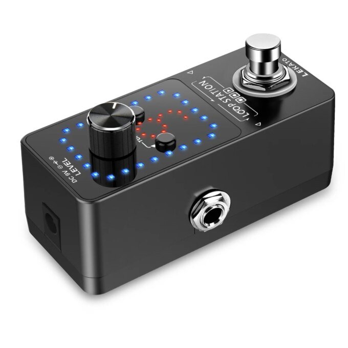 LEKATO Guitar Effect Pedal Looper 9 Loops 40 Minutes Recording Time Loop Station with Tuner Overdub Guitar Looper Musical Sports - Image 3