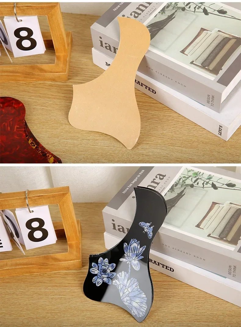 1 PC Professional Folk Acoustic Guitar Pickguard Soft Scratch Plate Self-adhesive Pick Guard Sticker for Acoustic Guitar String