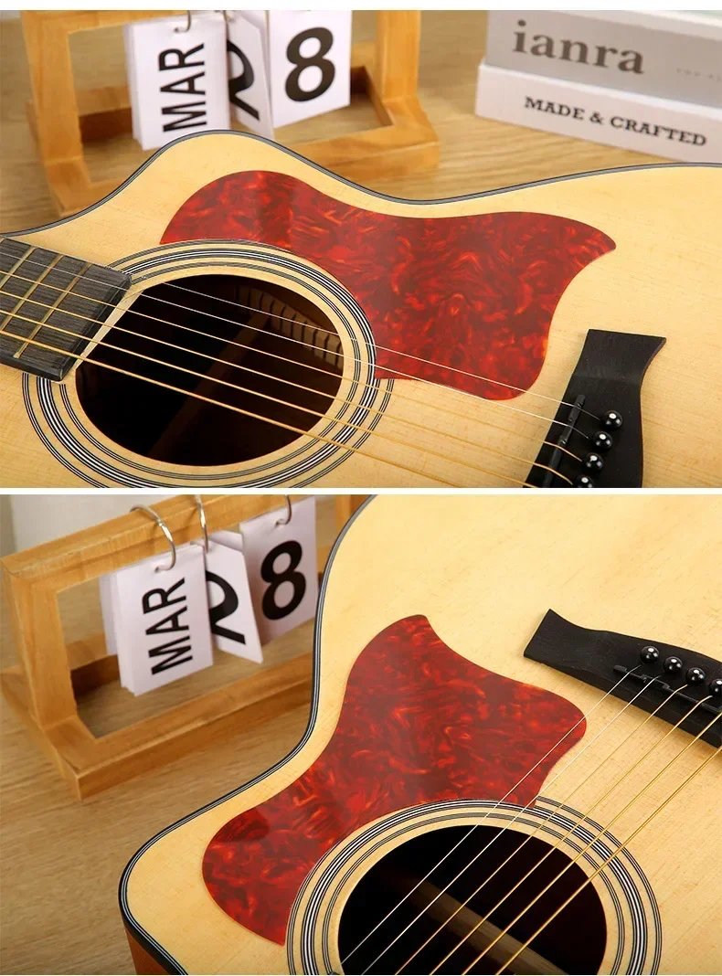 1 PC Professional Folk Acoustic Guitar Pickguard Soft Scratch Plate Self-adhesive Pick Guard Sticker for Acoustic Guitar String