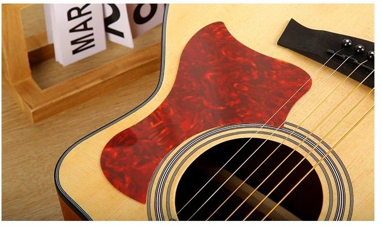 1 PC Professional Folk Acoustic Guitar Pickguard Soft Scratch Plate Self-adhesive Pick Guard Sticker for Acoustic Guitar String