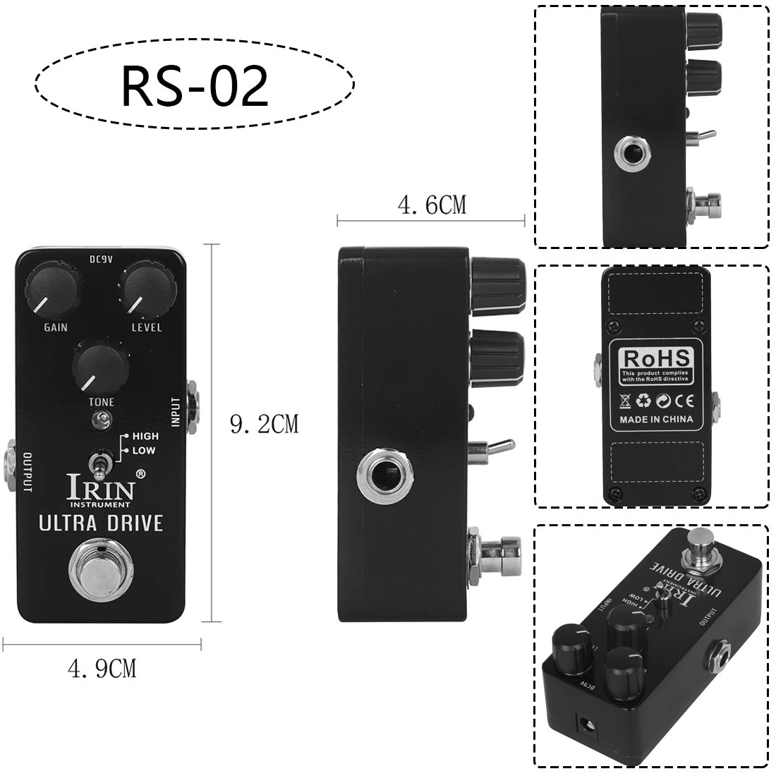 IRIN NEW Guitar Effect Pedal Compression Fuzz Overdrive Distortion Boost Bass True Bypass Pedals Electric Guitar Accessories IRIN NEW Guitar Effect Pedal Compression Fuzz Overdrive Distortion Boost Bass True Bypass Pedals Electric Guitar Accessories