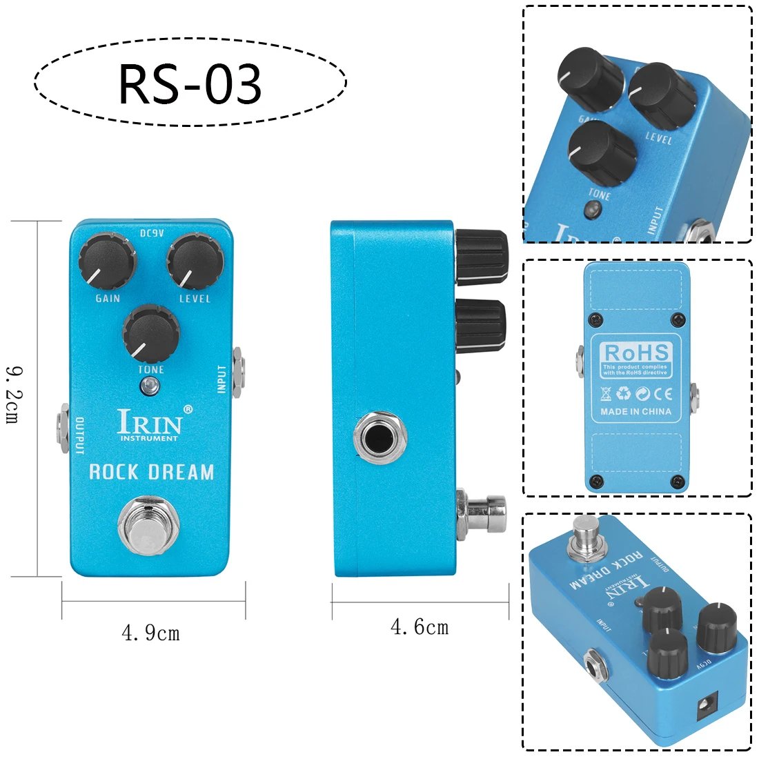IRIN NEW Guitar Effect Pedal Compression Fuzz Overdrive Distortion Boost Bass True Bypass Pedals Electric Guitar Accessories IRIN NEW Guitar Effect Pedal Compression Fuzz Overdrive Distortion Boost Bass True Bypass Pedals Electric Guitar Accessories