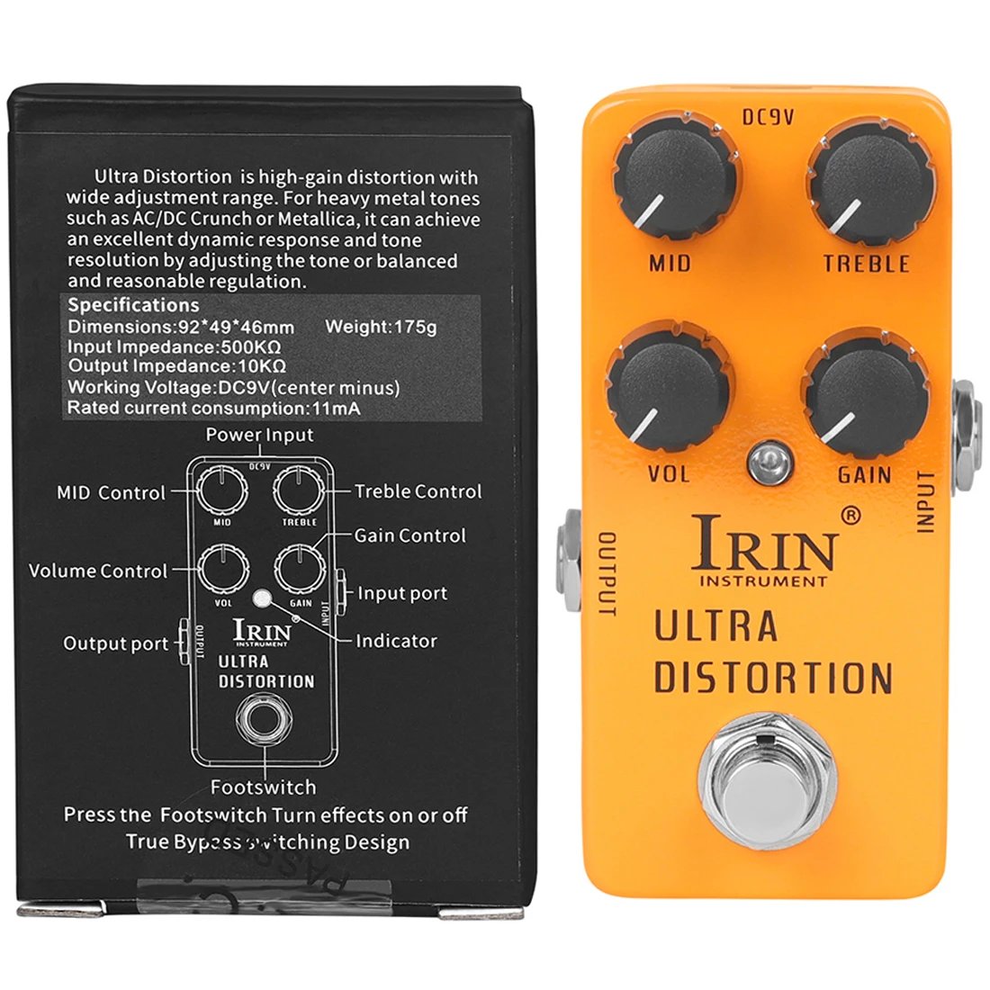 IRIN NEW Guitar Effect Pedal Compression Fuzz Overdrive Distortion Boost Bass True Bypass Pedals Electric Guitar Accessories IRIN NEW Guitar Effect Pedal Compression Fuzz Overdrive Distortion Boost Bass True Bypass Pedals Electric Guitar Accessories