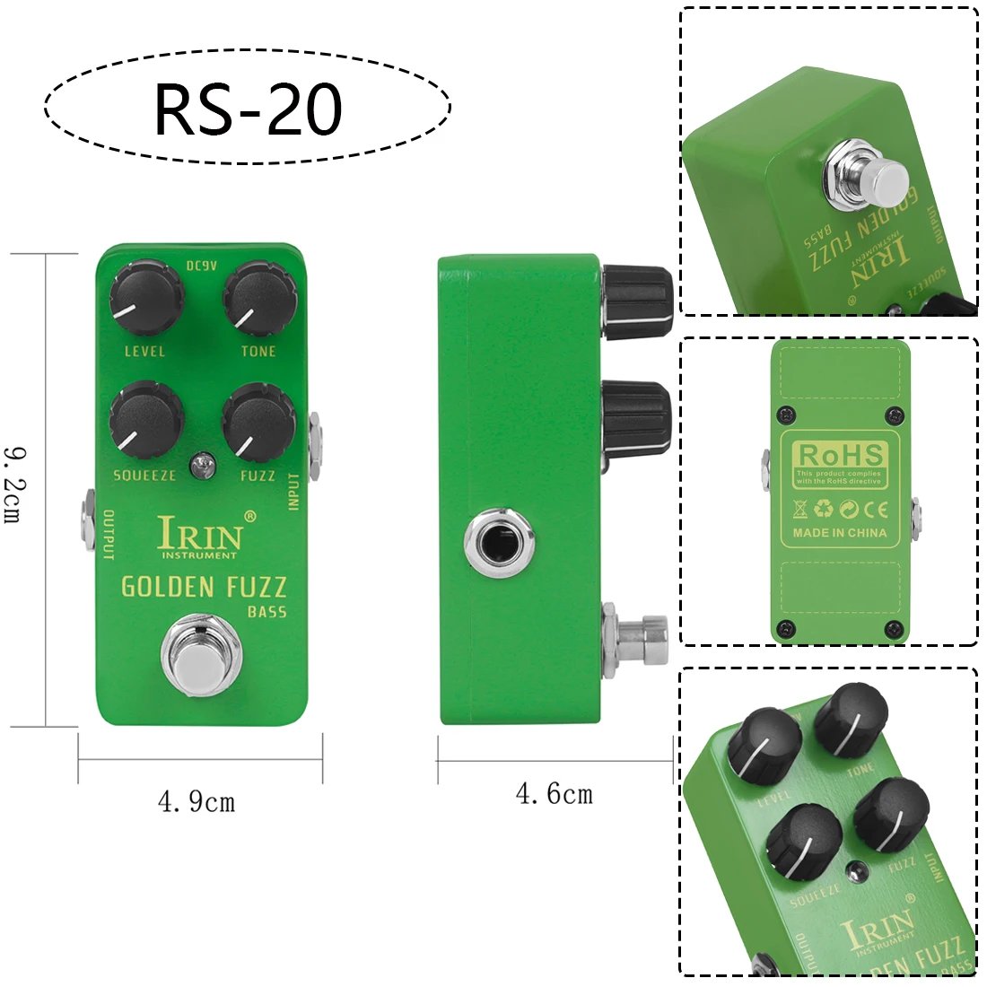 IRIN NEW Guitar Effect Pedal Compression Fuzz Overdrive Distortion Boost Bass True Bypass Pedals Electric Guitar Accessories IRIN NEW Guitar Effect Pedal Compression Fuzz Overdrive Distortion Boost Bass True Bypass Pedals Electric Guitar Accessories