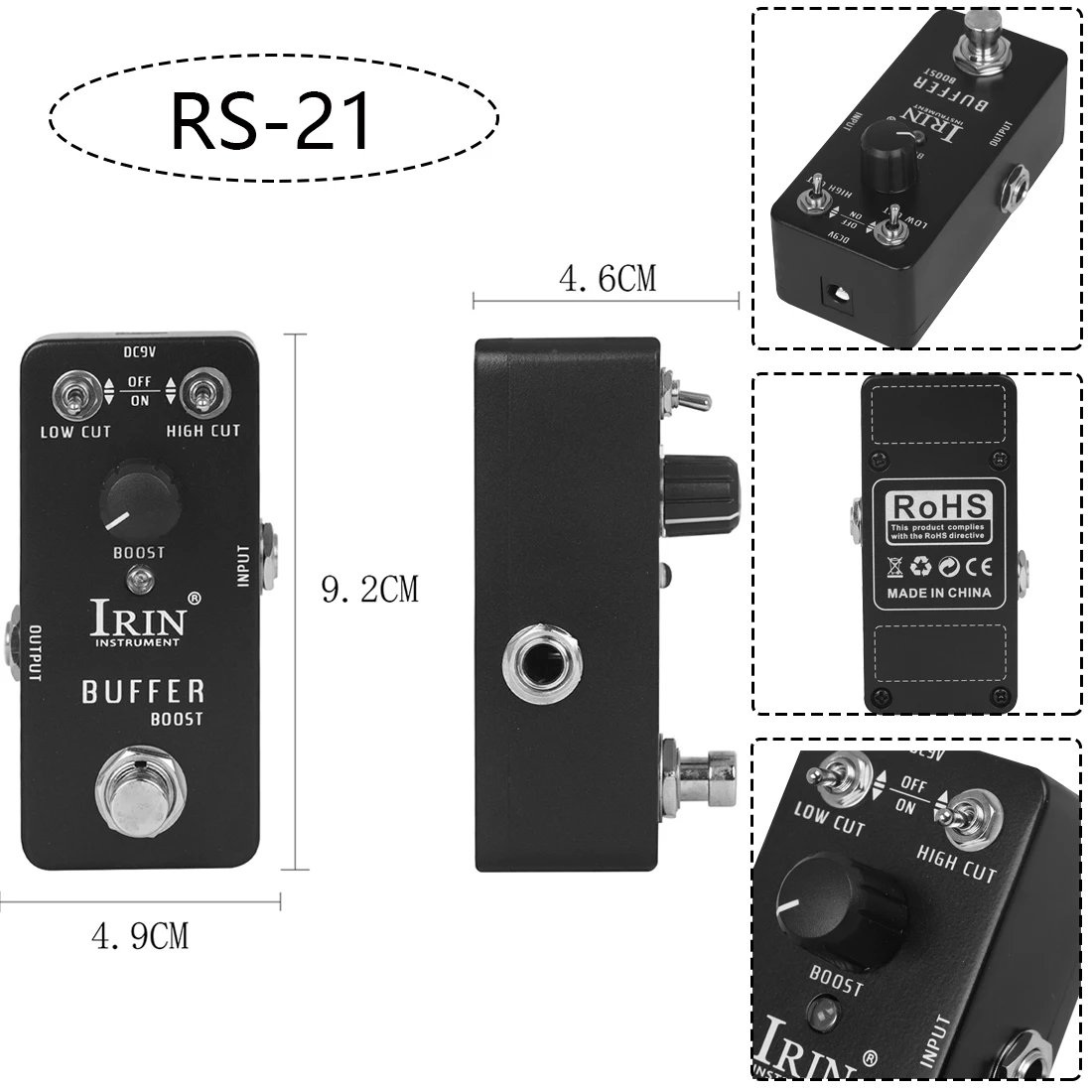 IRIN NEW Guitar Effect Pedal Compression Fuzz Overdrive Distortion Boost Bass True Bypass Pedals Electric Guitar Accessories IRIN NEW Guitar Effect Pedal Compression Fuzz Overdrive Distortion Boost Bass True Bypass Pedals Electric Guitar Accessories