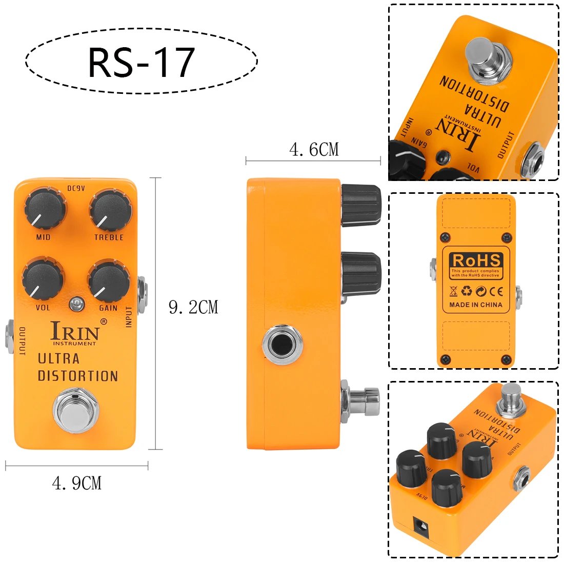 IRIN NEW Guitar Effect Pedal Compression Fuzz Overdrive Distortion Boost Bass True Bypass Pedals Electric Guitar Accessories IRIN NEW Guitar Effect Pedal Compression Fuzz Overdrive Distortion Boost Bass True Bypass Pedals Electric Guitar Accessories