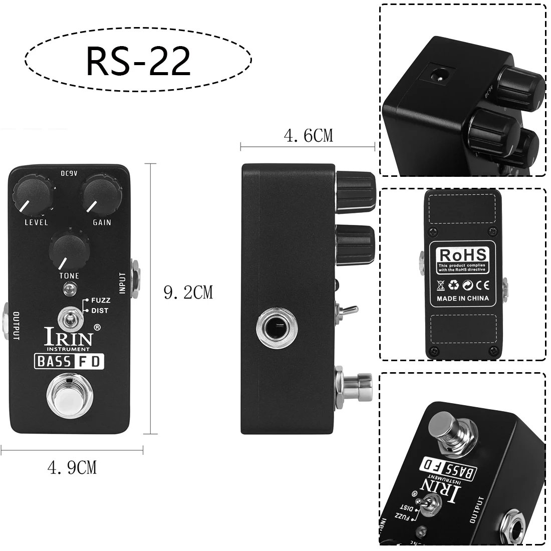 IRIN NEW Guitar Effect Pedal Compression Fuzz Overdrive Distortion Boost Bass True Bypass Pedals Electric Guitar Accessories IRIN NEW Guitar Effect Pedal Compression Fuzz Overdrive Distortion Boost Bass True Bypass Pedals Electric Guitar Accessories