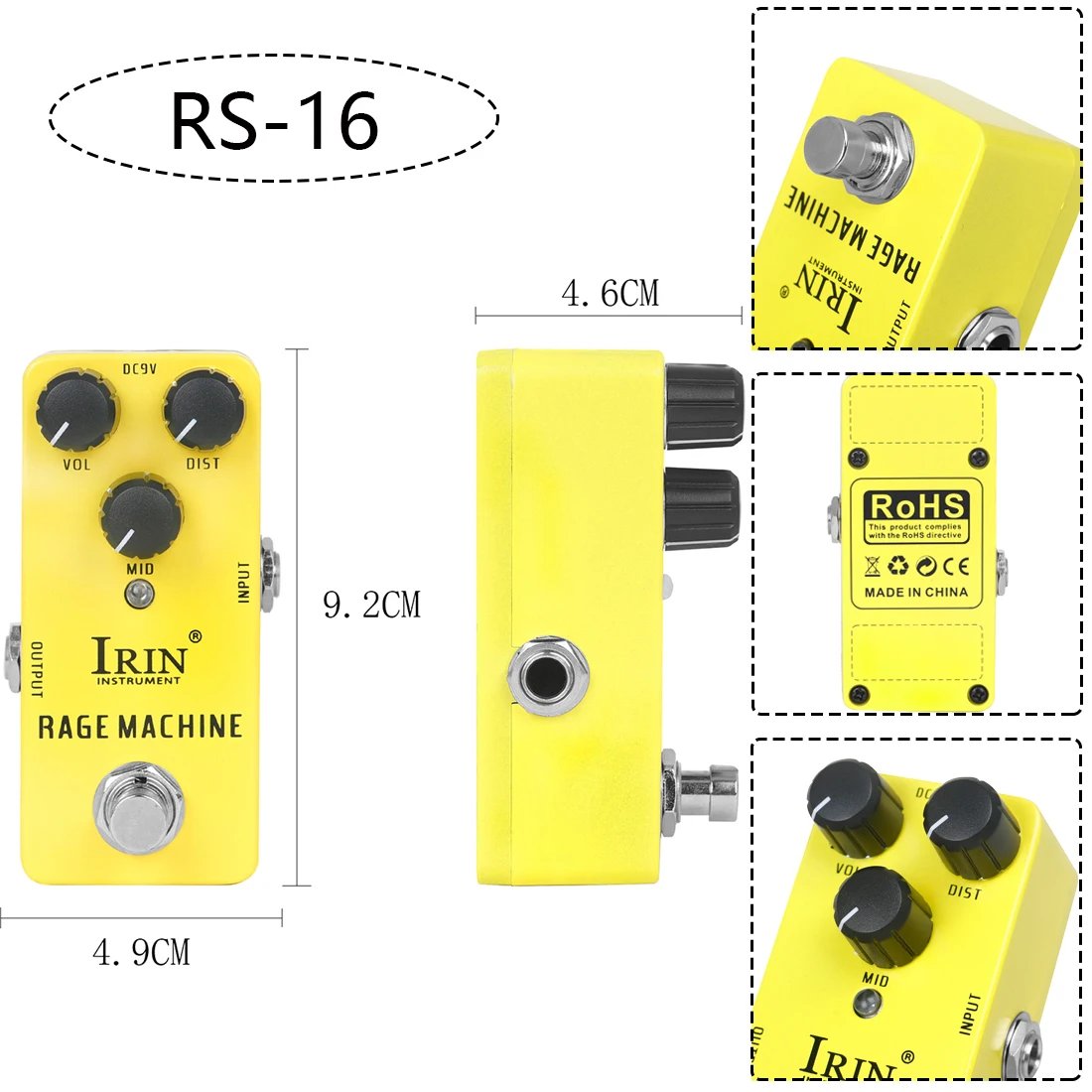 IRIN NEW Guitar Effect Pedal Compression Fuzz Overdrive Distortion Boost Bass True Bypass Pedals Electric Guitar Accessories IRIN NEW Guitar Effect Pedal Compression Fuzz Overdrive Distortion Boost Bass True Bypass Pedals Electric Guitar Accessories