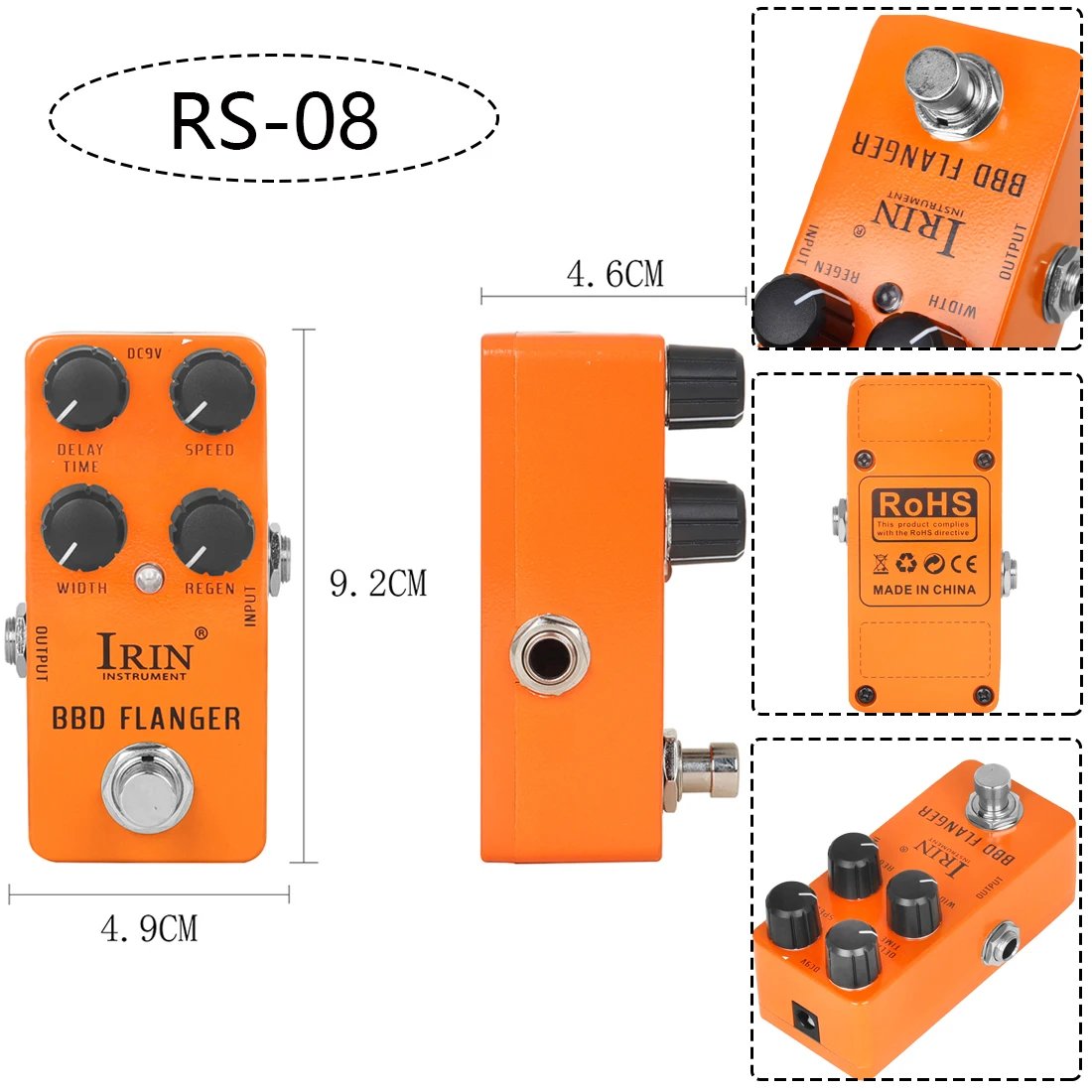 IRIN NEW Guitar Effect Pedal Compression Fuzz Overdrive Distortion Boost Bass True Bypass Pedals Electric Guitar Accessories IRIN NEW Guitar Effect Pedal Compression Fuzz Overdrive Distortion Boost Bass True Bypass Pedals Electric Guitar Accessories