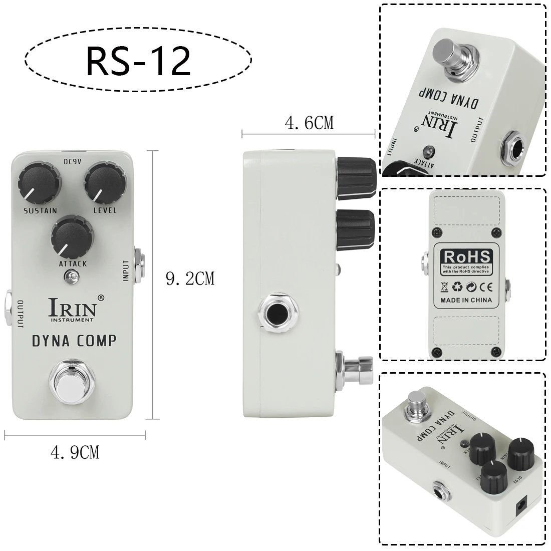 IRIN NEW Guitar Effect Pedal Compression Fuzz Overdrive Distortion Boost Bass True Bypass Pedals Electric Guitar Accessories IRIN NEW Guitar Effect Pedal Compression Fuzz Overdrive Distortion Boost Bass True Bypass Pedals Electric Guitar Accessories