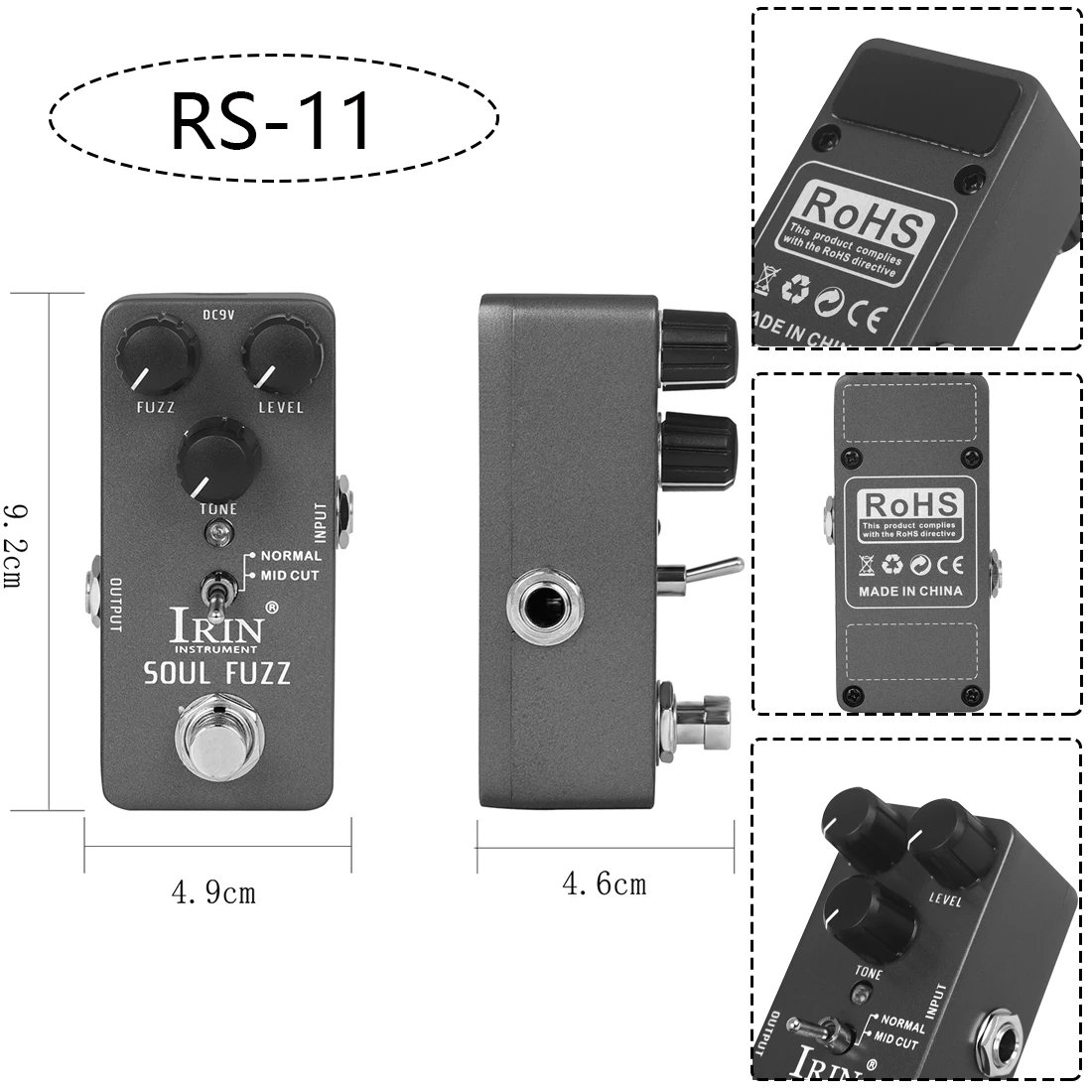 IRIN NEW Guitar Effect Pedal Compression Fuzz Overdrive Distortion Boost Bass True Bypass Pedals Electric Guitar Accessories IRIN NEW Guitar Effect Pedal Compression Fuzz Overdrive Distortion Boost Bass True Bypass Pedals Electric Guitar Accessories