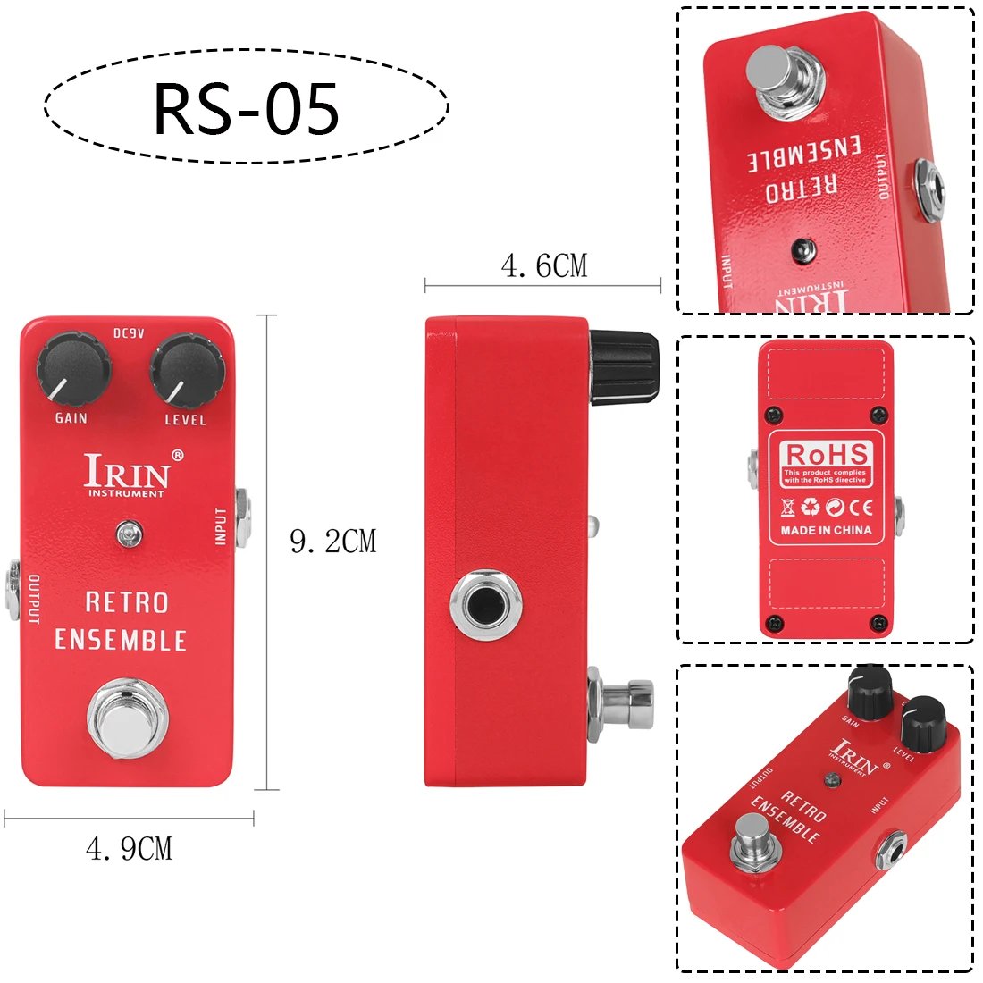 IRIN NEW Guitar Effect Pedal Compression Fuzz Overdrive Distortion Boost Bass True Bypass Pedals Electric Guitar Accessories IRIN NEW Guitar Effect Pedal Compression Fuzz Overdrive Distortion Boost Bass True Bypass Pedals Electric Guitar Accessories