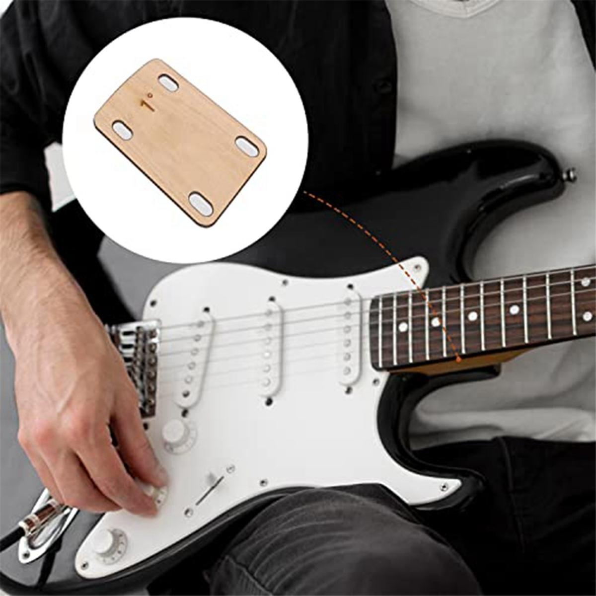 3Pcs Guitar Neck Shims, Solid Maple Wood Guitar Neck Shim Protection 0.25, 0.5 And 1 Degree Guitar Neck Plate Tool 3Pcs Guitar Neck Shims, Solid Maple Wood Guitar Neck Shim Protection 0.25, 0.5 And 1 Degree Guitar Neck Plate Tool