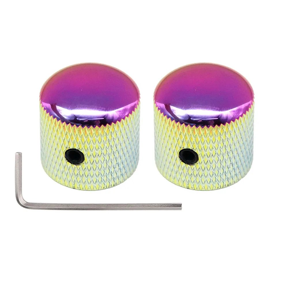 1pcs/2pcs Metal Dome Knobs Electric Bass Guitar Knobs Volume Tone Control Knobs with Wrench Bronze/BK/CR/GD/Black Nickel 1pcs/2pcs Metal Dome Knobs Electric Bass Guitar Knobs Volume Tone Control Knobs with Wrench Bronze/BK/CR/GD/Black Nickel