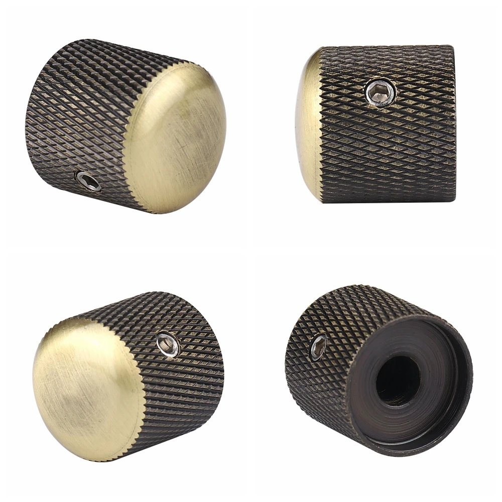 1pcs/2pcs Metal Dome Knobs Electric Bass Guitar Knobs Volume Tone Control Knobs with Wrench Bronze/BK/CR/GD/Black Nickel 1pcs/2pcs Metal Dome Knobs Electric Bass Guitar Knobs Volume Tone Control Knobs with Wrench Bronze/BK/CR/GD/Black Nickel