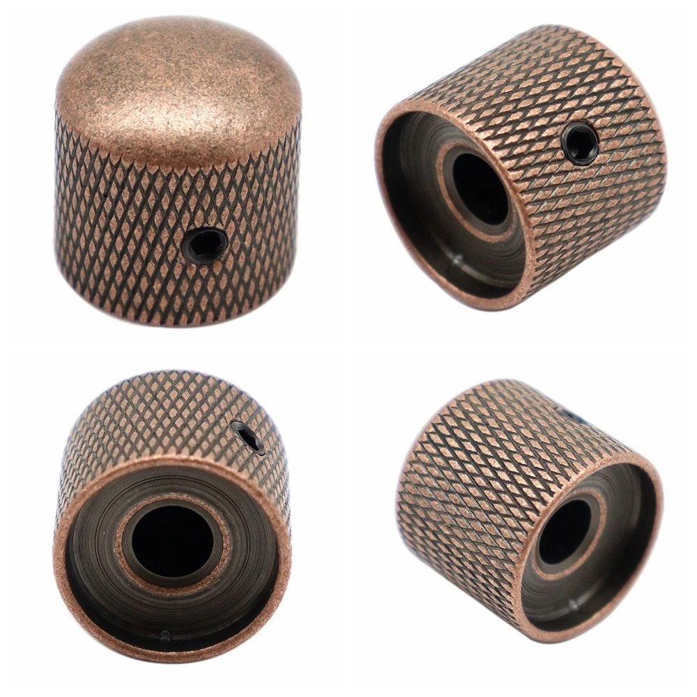 1pcs/2pcs Metal Dome Knobs Electric Bass Guitar Knobs Volume Tone Control Knobs with Wrench Bronze/BK/CR/GD/Black Nickel 1pcs/2pcs Metal Dome Knobs Electric Bass Guitar Knobs Volume Tone Control Knobs with Wrench Bronze/BK/CR/GD/Black Nickel