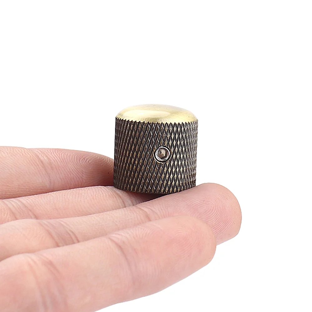 1pcs/2pcs Metal Dome Knobs Electric Bass Guitar Knobs Volume Tone Control Knobs with Wrench Bronze/BK/CR/GD/Black Nickel 1pcs/2pcs Metal Dome Knobs Electric Bass Guitar Knobs Volume Tone Control Knobs with Wrench Bronze/BK/CR/GD/Black Nickel