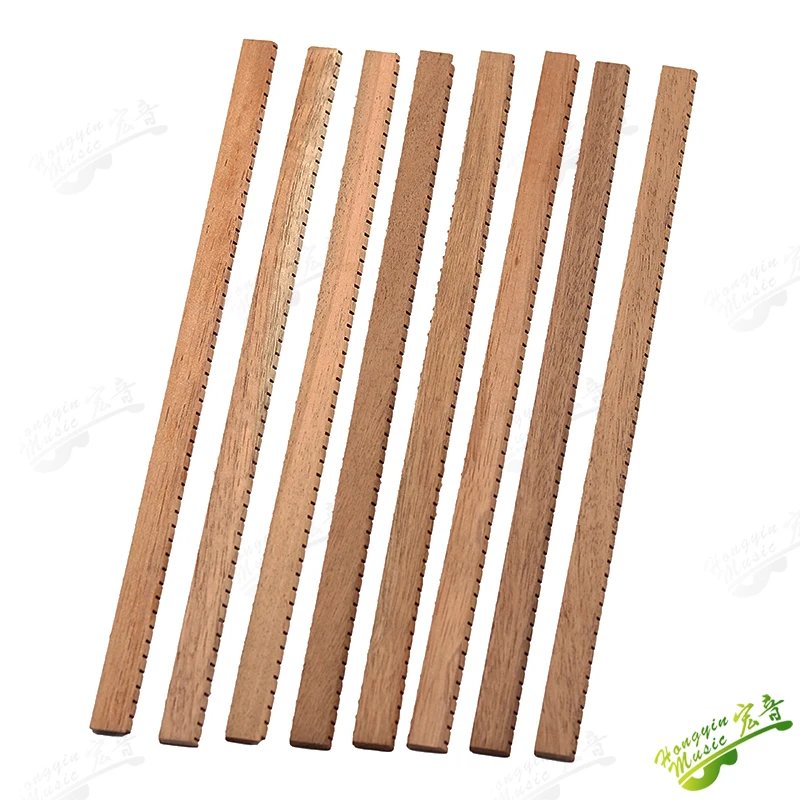 8 Pcs / Set Guitar Binding Strip Inside African mahogany/ Cedar  reverse notching Inlay Lining Guitar Edge Trim