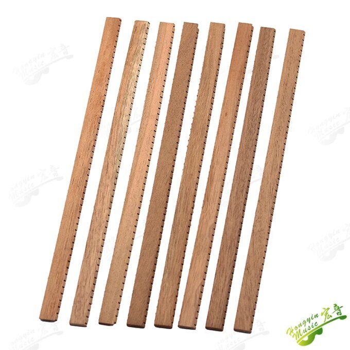 8 Pcs / Set Guitar Binding Strip Inside African mahogany/ Cedar  reverse notching Inlay Lining Guitar Edge Trim - Image 2