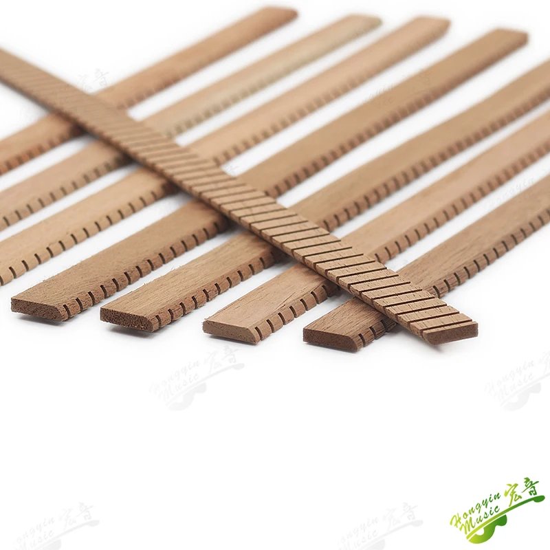 8 Pcs / Set Guitar Binding Strip Inside African mahogany/ Cedar  reverse notching Inlay Lining Guitar Edge Trim