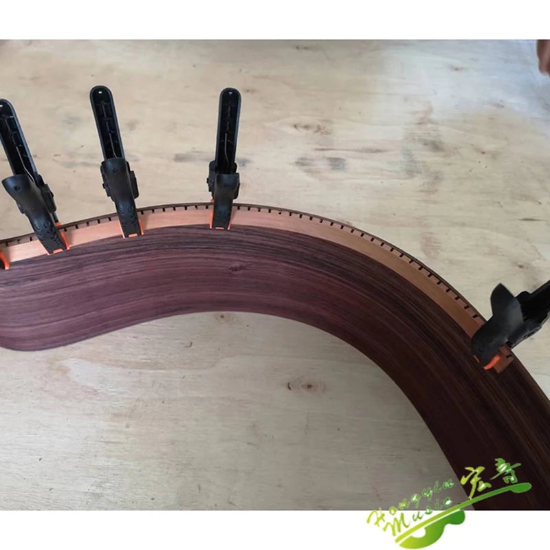 8 Pcs / Set Guitar Binding Strip Inside African mahogany/ Cedar  reverse notching Inlay Lining Guitar Edge Trim