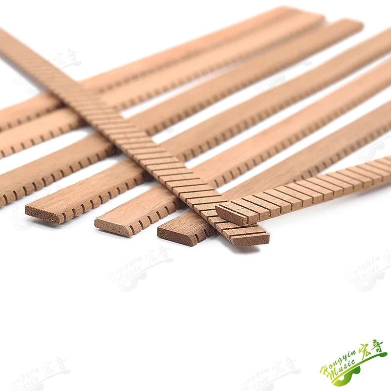 8 Pcs / Set Guitar Binding Strip Inside African mahogany/ Cedar  reverse notching Inlay Lining Guitar Edge Trim