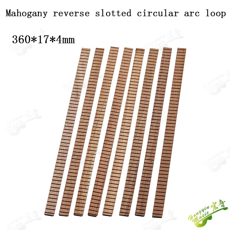 8 Pcs / Set Guitar Binding Strip Inside African mahogany/ Cedar  reverse notching Inlay Lining Guitar Edge Trim