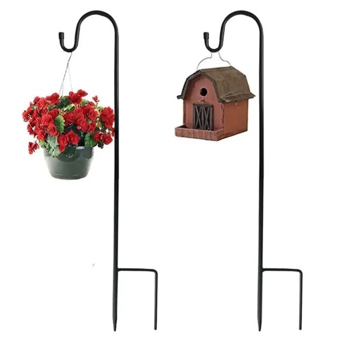90/100/120cm Shepherd Hooks Plant Hook Craft Hook For Hanging Solar Lights Bird Feeders﻿ Outdoor Yard Garden Decor - Image 6