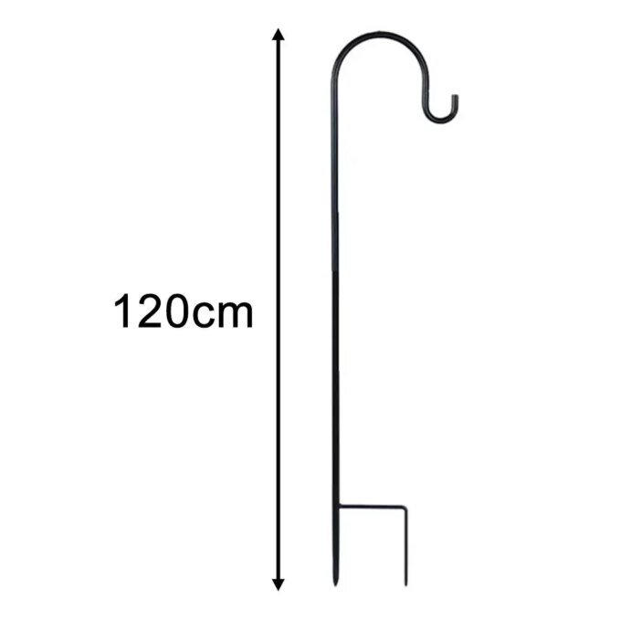 90/100/120cm Shepherd Hooks Plant Hook Craft Hook For Hanging Solar Lights Bird Feeders﻿ Outdoor Yard Garden Decor - Image 5