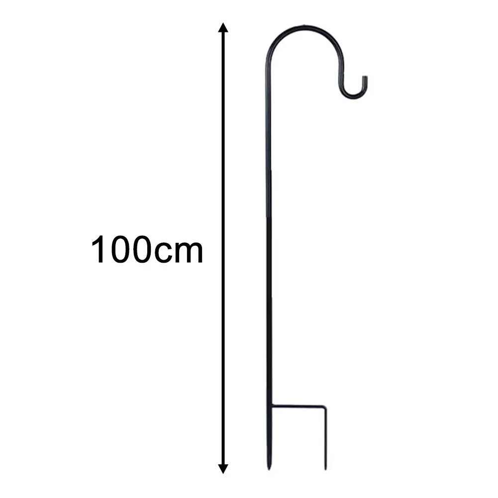 90/100/120cm Shepherd Hooks Plant Hook Craft Hook For Hanging Solar Lights Bird Feeders Outdoor Yard Garden Decor 90/100/120cm Shepherd Hooks Plant Hook Craft Hook For Hanging Solar Lights Bird Feeders Outdoor Yard Garden Decor
