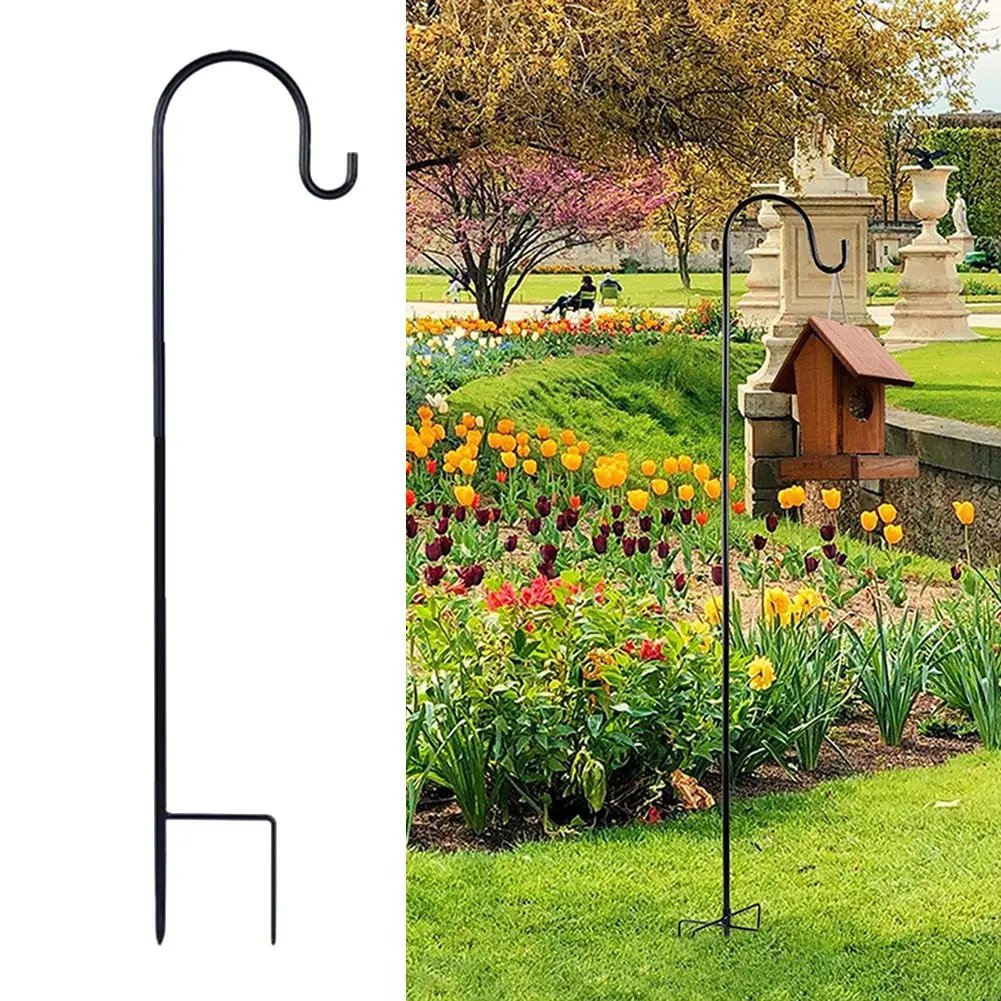 90/100/120cm Shepherd Hooks Plant Hook Craft Hook For Hanging Solar Lights Bird Feeders Outdoor Yard Garden Decor 90/100/120cm Shepherd Hooks Plant Hook Craft Hook For Hanging Solar Lights Bird Feeders Outdoor Yard Garden Decor