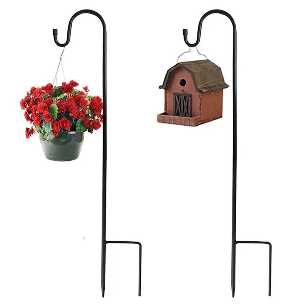 90/100/120cm Shepherd Hooks Plant Hook Craft Hook For Hanging Solar Lights Bird Feeders Outdoor Yard Garden Decor 90/100/120cm Shepherd Hooks Plant Hook Craft Hook For Hanging Solar Lights Bird Feeders Outdoor Yard Garden Decor