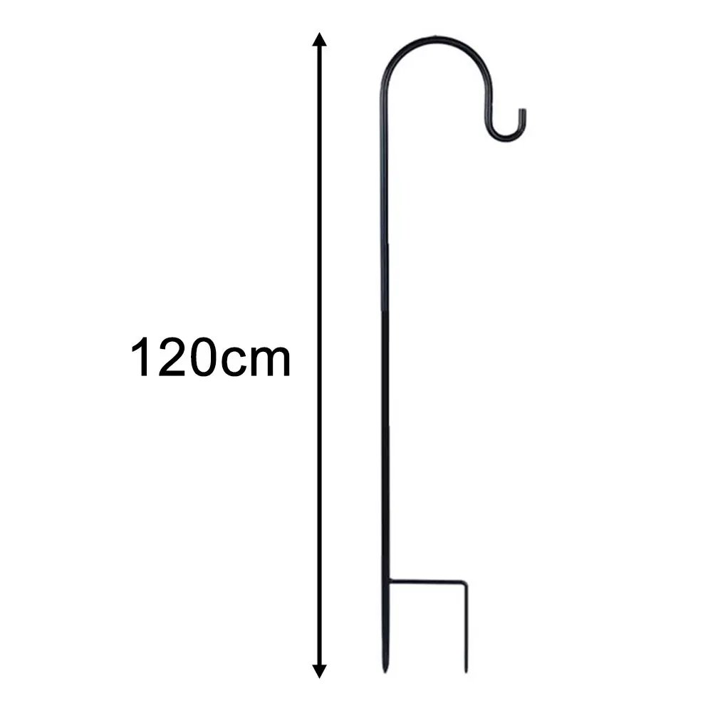 90/100/120cm Shepherd Hooks Plant Hook Craft Hook For Hanging Solar Lights Bird Feeders Outdoor Yard Garden Decor 90/100/120cm Shepherd Hooks Plant Hook Craft Hook For Hanging Solar Lights Bird Feeders Outdoor Yard Garden Decor