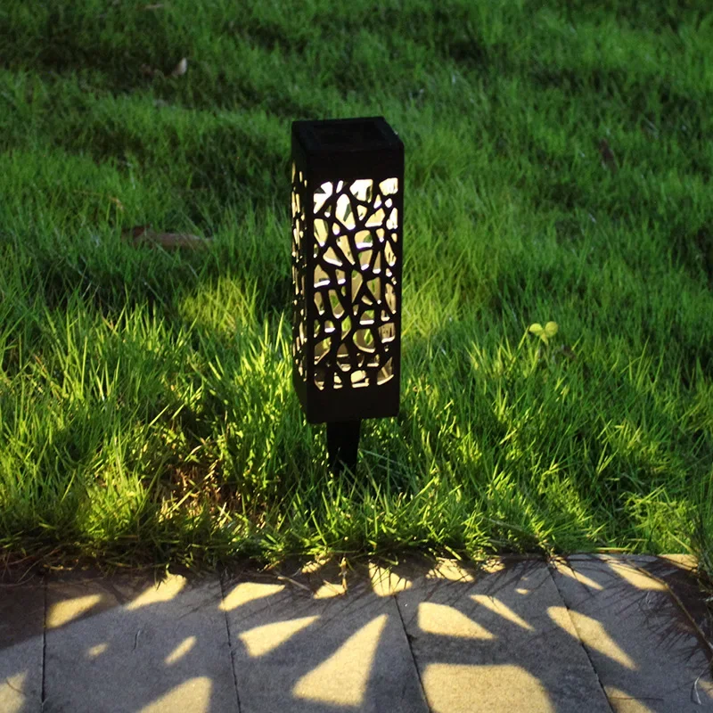 Solar Garden Light Outdoor Solar Hollow Lawn Lamp Decoration Lighting Waterproof For Pathway Yard Park Courtyard Sunpower